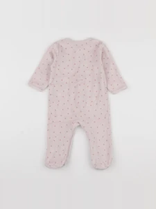 Vertbaudet - pyjama velours rose - 9 mois