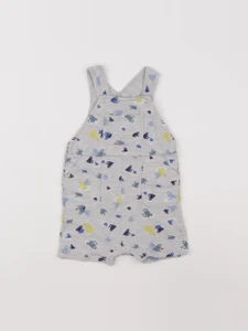 Petit Bateau - salopette gris - 12 mois