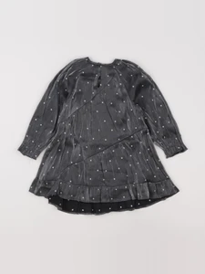 Zara - robe gris, argent - 2/3 ans