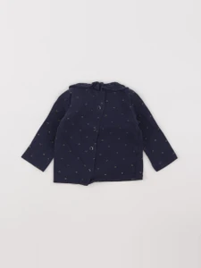 Vertbaudet - tee-shirt bleu - 6 mois