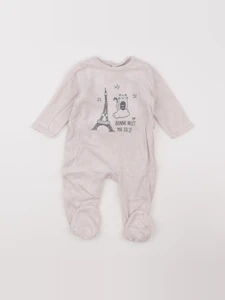 La Redoute - pyjama velours beige - 6 mois