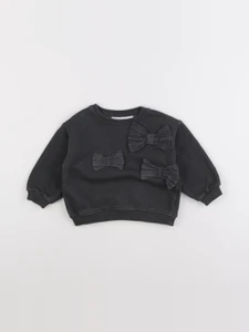 Zara - sweat gris - 9/12 mois