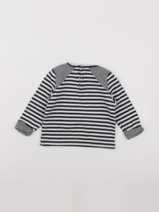 Petit Bateau - tee-shirt gris - 18 mois