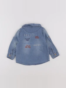 Tape à l'oeil - blouse imprimé au dos bleu - 18 mois