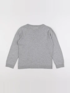 Monoprix - pull gris - 8 ans