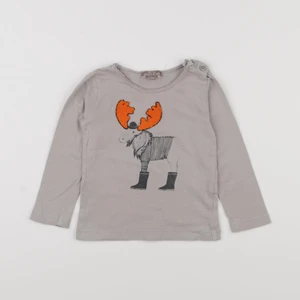 Emile et Ida - tee-shirt gris - 12 mois