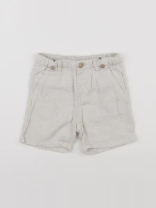 Zara - short beige - 6/9 mois