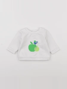 Jacadi - sweat blanc - 3 mois