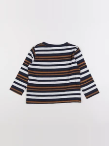H&M - tee-shirt blanc, bleu - 2/4 ans