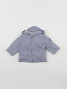 Jacadi - imperméable bleu, blanc - 6 mois