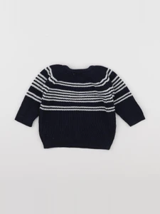 Tape à l'oeil - pull bleu, blanc - 6 mois