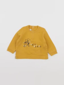Petit Bateau - tee-shirt orange - 6 mois