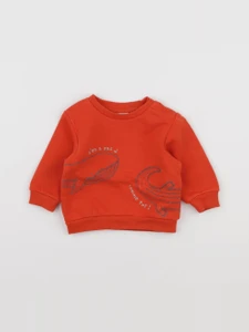 Tape à l'oeil - sweat orange - 3 mois