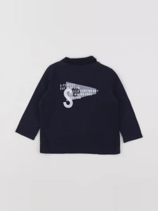 IKKS - polo imprimé au dos bleu - 12 mois