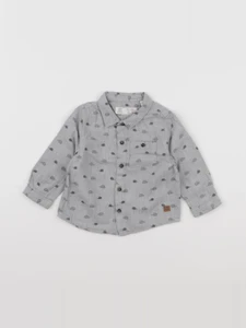 Zara - chemise gris - 6/9 mois