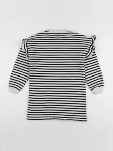 Vertbaudet - robe blanc, noir - 9 ans