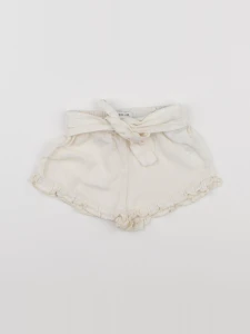 Zara - short beige - 12/18 mois