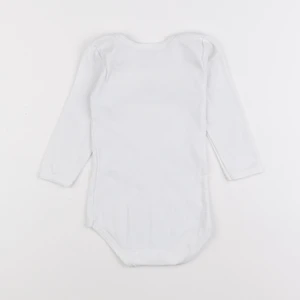 Petit Bateau - body blanc - 12 mois