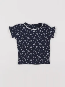 Boutchou - tee-shirt bleu - 6 mois