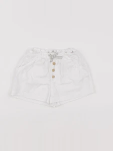 Zara - short blanc - 9/12 mois
