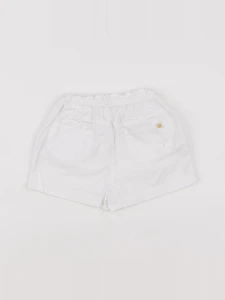 Zara - short blanc - 9/12 mois