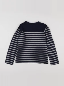 Okaidi - tee-shirt bleu, blanc - 8 ans