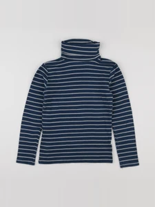 Okaidi - sous-pull blanc, bleu - 10 ans
