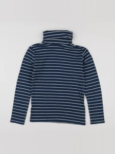Okaidi - sous-pull blanc, bleu - 10 ans