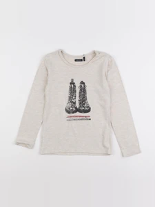 IKKS - tee-shirt beige - 6 ans