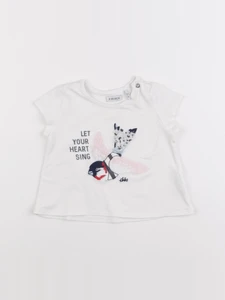 IKKS - tee-shirt beige - 12 mois