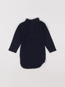 Petit Bateau - body à col bleu - 12 mois