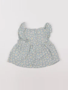 Vertbaudet - robe vert - 9 mois