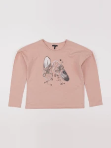 IKKS - tee-shirt rose - 8 ans