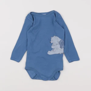Petit Bateau - body bleu - 12 mois