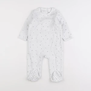 Vertbaudet - pyjama velours blanc - 12 mois