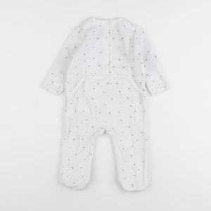 Vertbaudet - pyjama velours blanc - 12 mois