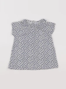 Petit Bateau - robe bleu - 3 mois