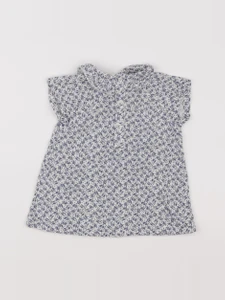 Petit Bateau - robe bleu - 3 mois