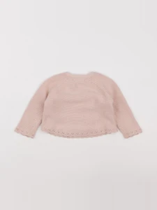 Zara - pull rose - 6/9 mois