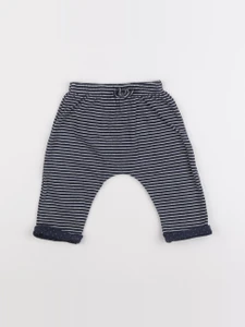 Vertbaudet - pantalon bleu - 9 mois