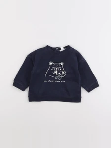 Vertbaudet - sweat bleu - 9 mois