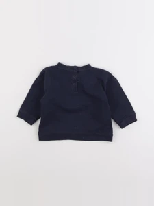 Vertbaudet - sweat bleu - 9 mois