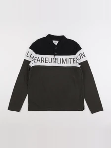IKKS - polo imprimé au dos noir - 12 ans