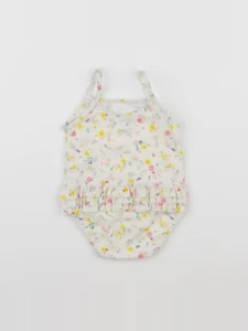 Petit Bateau - maillot de bain blanc - 12 mois