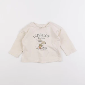 Vertbaudet - tee-shirt beige - 9 mois