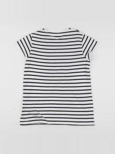 Vertbaudet - tee-shirt blanc, bleu - 12 ans
