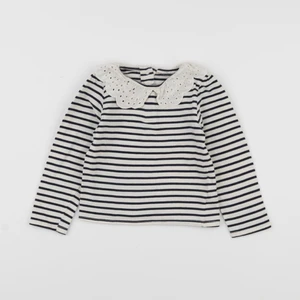 Vertbaudet - tee-shirt beige, bleu - 2 ans