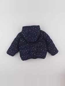 Vertbaudet - doudoune bleu, or - 2 ans