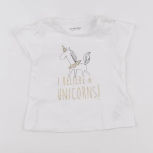 Vertbaudet - tee-shirt blanc - 9 mois