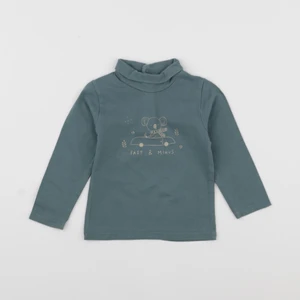 Vertbaudet - sous-pull vert - 12 mois